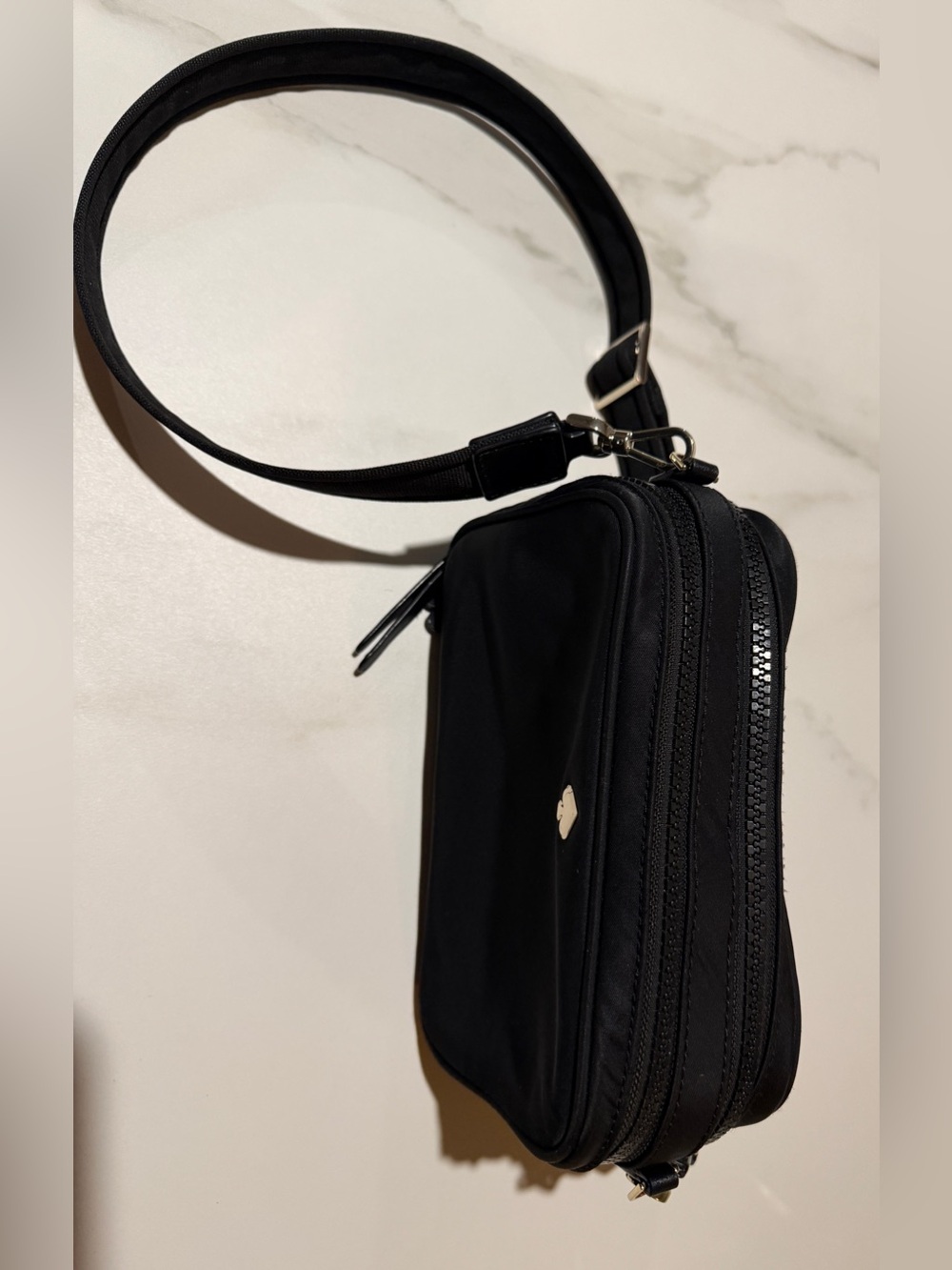 kate spade Black Crossbody with Silver Spade Accent - Picture 7 of 16